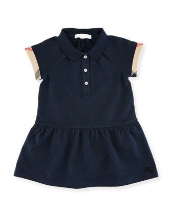 burberry mini cali polo dress|Burberry Cali Smocked Raglan Polo Dress, Pink, Size 6M.